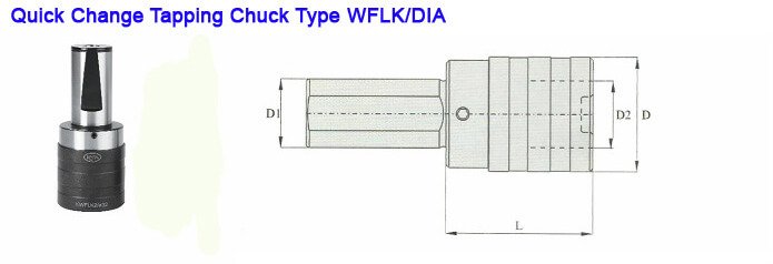 DIA 32'' WFLK2 Cylindrical Quick Change Tapping Attachment